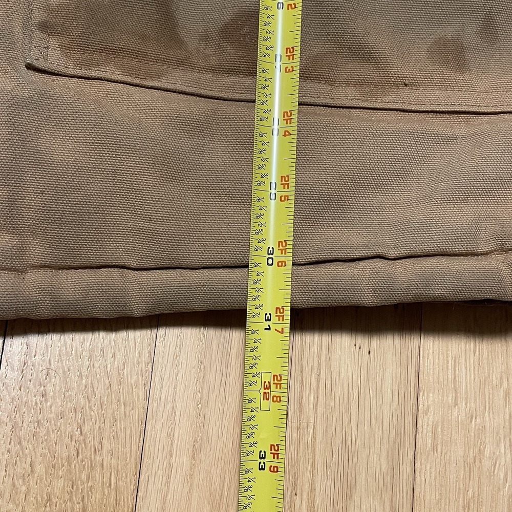 Carhartt Jacket Mens 2XL 48 Reg Insulated Chore Coat Barn Tan Brown Distressed - Picture 5 of 16
